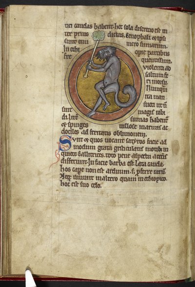 Royal MS 12 C XIX, f.15v Satyr, od 