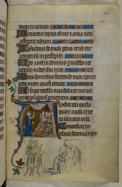 Royal MS 2 B VII f.288r, od The Queen Mary Psalter, c.1310-20 (vellum) od English School