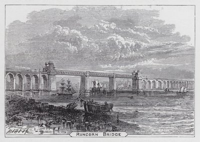 Runcorn Bridge (rytina) od English School