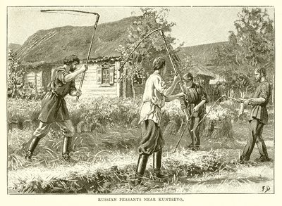 Ruští rolníci poblíž Kunceva od English School