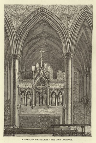 Katedrála v Salisbury, nové reredos od English School