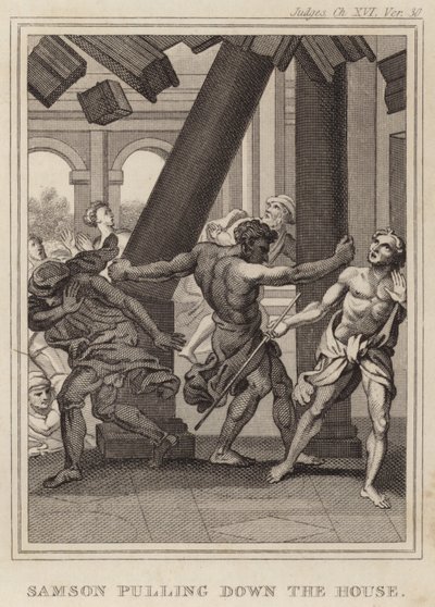 Samson bourá sněmovnu od English School