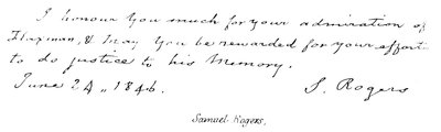 Samuel Rogers od English School