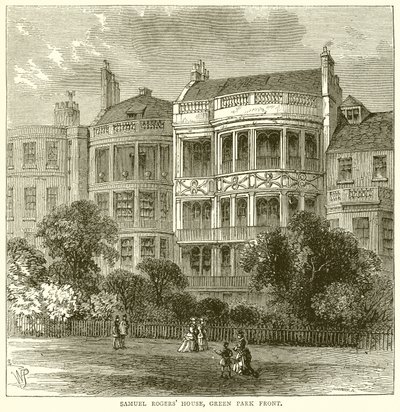 Samuel Rogers House, Green Park Front od English School