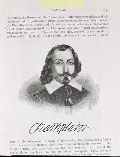 Samuel de Champlain (c.1567-1635) ilustrace ze IV. dílu 