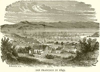 San Francisco v roce 1849 od English School