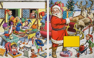 Santa Claus pořádá dárky od English School