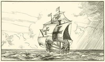 Santa Maria (inkoust na papíře) od English School