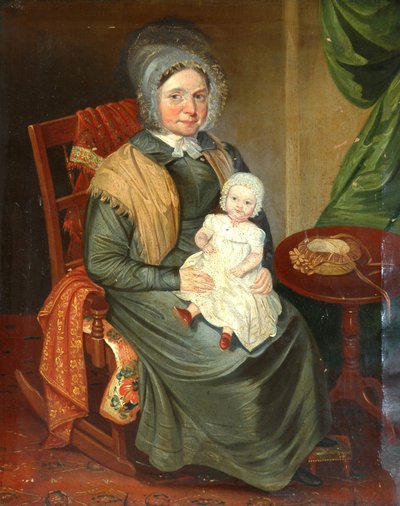 Sarah Barrett s dítětem od English School