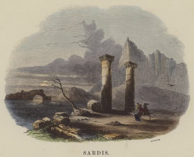 Sardis (barevné rytí) od English School