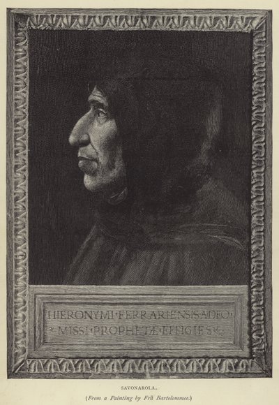 Savonarola (rytina) od English School