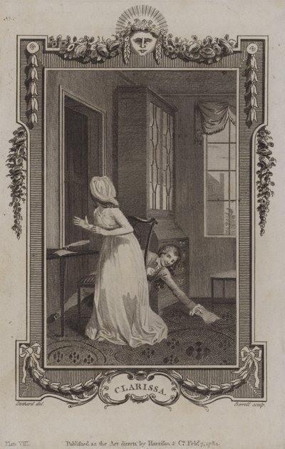 Scéna z Clarissy od Samuela Richardsona od English School