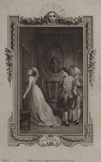 Scéna z Clarissy od Samuela Richardsona od English School