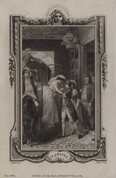 Scéna z Clarissy od Samuela Richardsona od English School