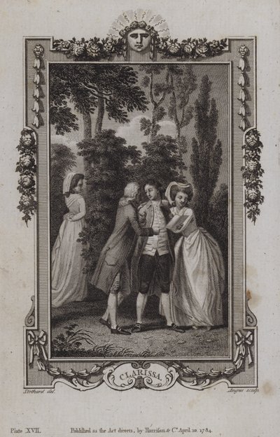 Scéna z Clarissy od Samuela Richardsona od English School