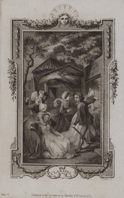 Scéna z Clarissy od Samuela Richardsona od English School