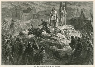 Scéna z Richarda Coeur de Lion v divadle Drury Lane od English School