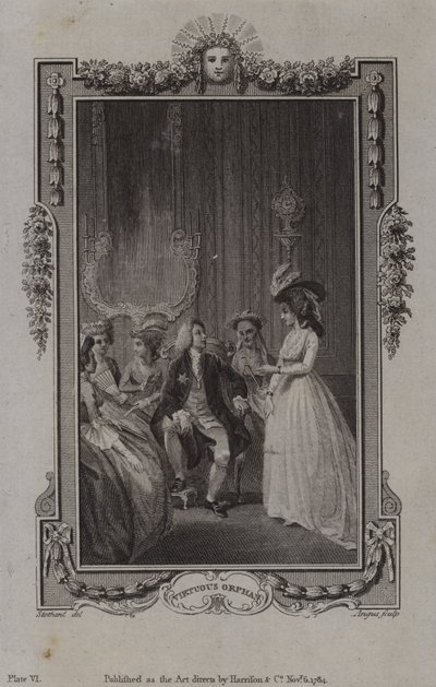 Scéna z Ctnostného sirotka od Mary Collyer od English School
