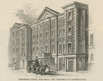 Schomberg House, Pall Mall, Londýn, rezidence Thomase Gainsborougha od English School