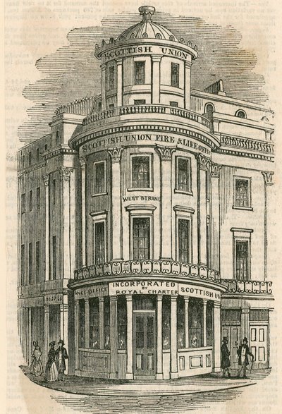 Scottish Union Insurance Company, The Strand, Londýn od English School