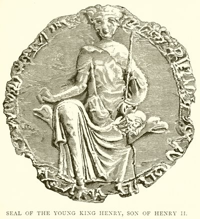 Pečeť mladého krále Jindřicha, syna Jindřicha II od English School