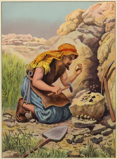 Hledání skrytého pokladu (barva litho) od English School