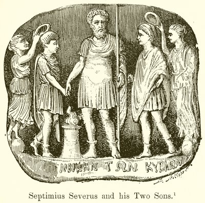 Septimius Severus a jeho dva synové od English School