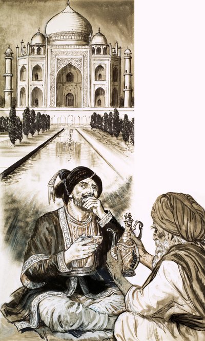 Shah Jehan a Taj Mahal od English School