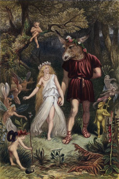 Shakespeare, Sen noci svatojánské, dějství IV, scéna 1 od English School