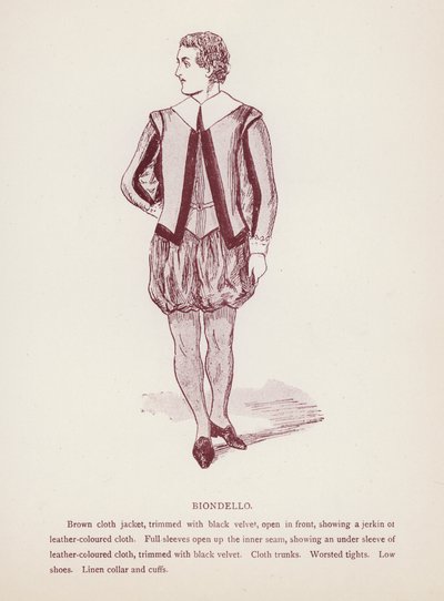 Shakespearovo Zkrocení zlé ženy: Biondello (litho) od English School