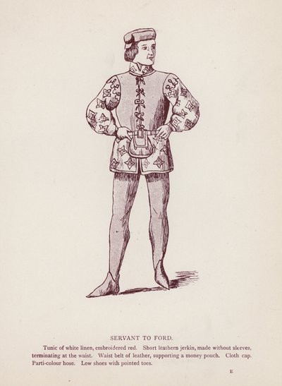 Shakespearovy Veselé paničky z Windsoru: Sluha Fordovi (litho) od English School