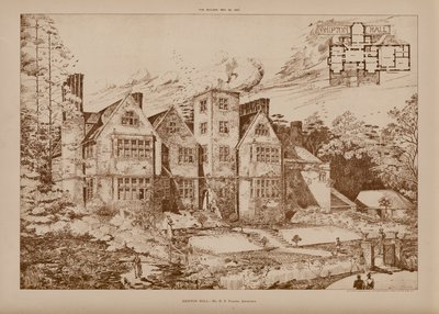 Shipton Hall (rytina) od English School