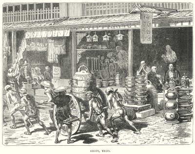 Obchody, Yedo (rytina) od English School