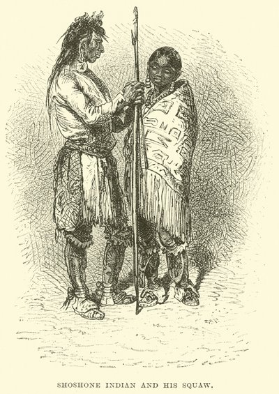 Shoshone Indian a jeho Squaw od English School