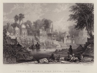 Svatyně Raiman Shah Doola, Ellichpur (barevné lito) od English School