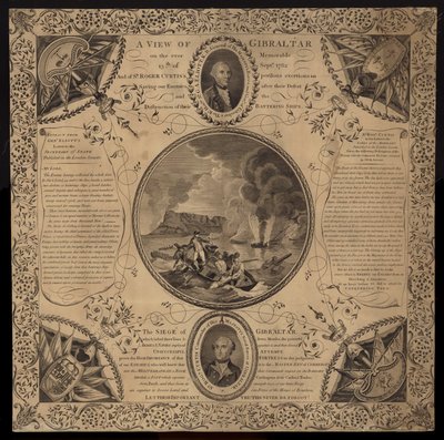 Obléhání Gibraltaru, 1779-1783 od English School