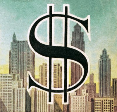 Znaménko pro americký dolar od English School