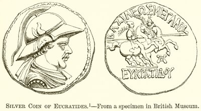 Stříbrná mince Eucratides od English School