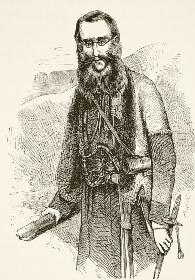 Sir Charles Napier, z knihy "The National and Domestic History of England" od Williama Hickmana Smithe Aubreyho (1858-1916) vydané v Londýně kolem roku 1890. od English School
