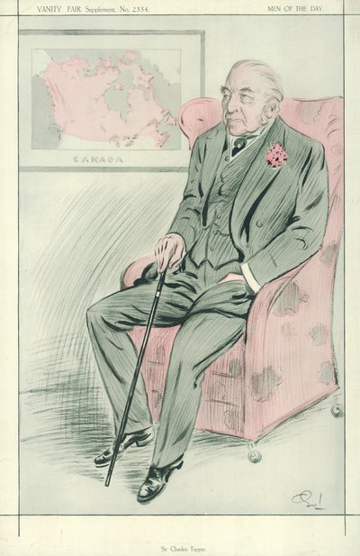 Sir Charles Tupper, 30. července 1913, karikatura Vanity Fair od English School