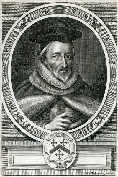 Sir Edmund Anderson (1530-1605) od English School