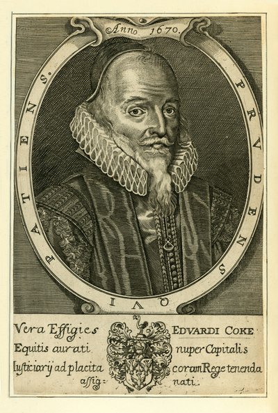 Sir Edward Coke od English School