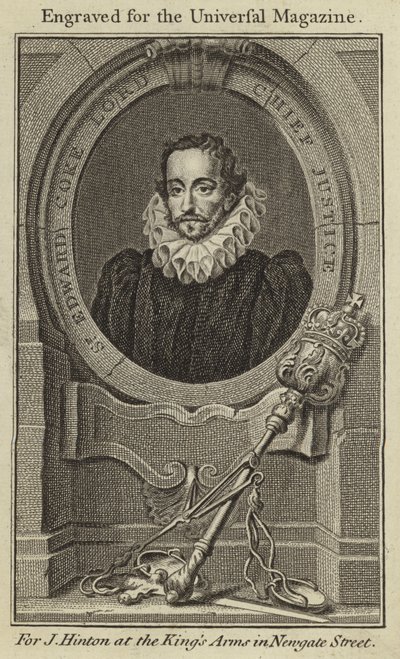 Sir Edward Coke, hlavní soudce od English School