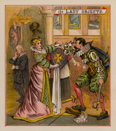 Sir Francis Drake a jeho skřítci (barva lito) od English School