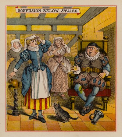 Sir Francis Drake a jeho skřítci (barva lito) od English School