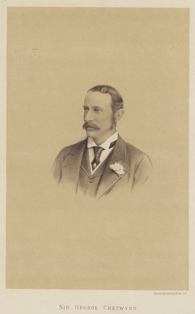 Sir George Chetwynd (litho) od English School