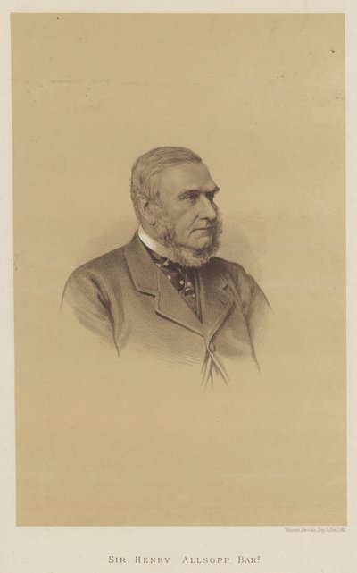 Sir Henry Allsopp, baronet (litografie) od English School