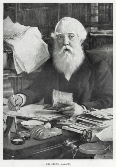 Sir Henry Layard (litografie) od English School