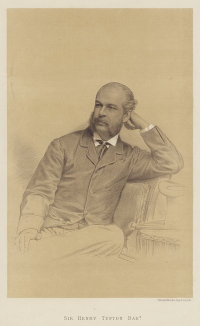 Sir Henry Tufton, Baronet (litho) od English School