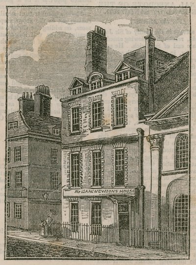 Sir Isaac Newtons House, St Martins Street, Leicester Square v Londýně od English School